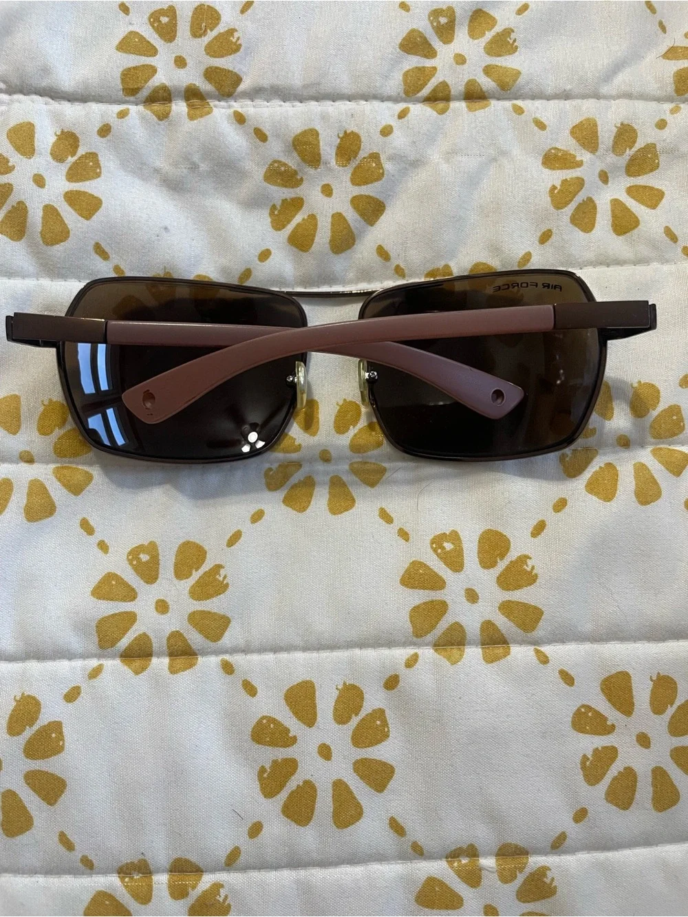 Air Force Mauve Brown Aviator Sunglasses for Men